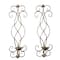 Set of 2 Bronze Metal Traditional Wall Sconce, 25&#x22; x 8&#x22;